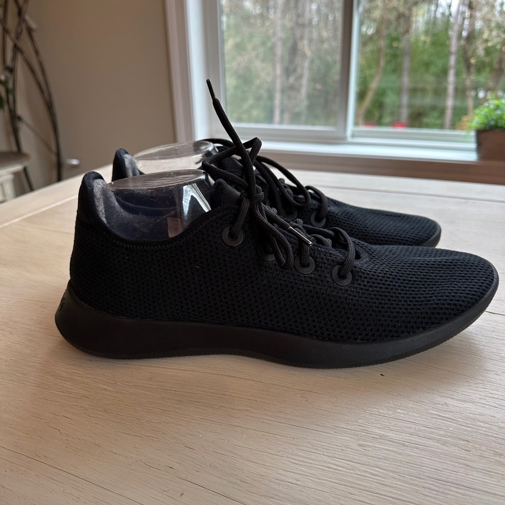 Allbirds Wool Runners Black Lace Up Sneakers Men US 13 UK 12‎ EU 45 46